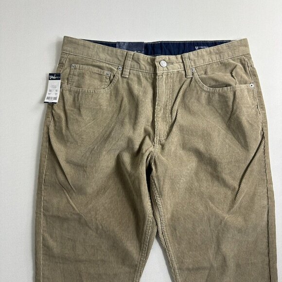 Daniel Cremieux Corduroy Pants Mens 34x30 Austin Straight Leg‎ Stretch Brown NWT - Picture 3 of 6